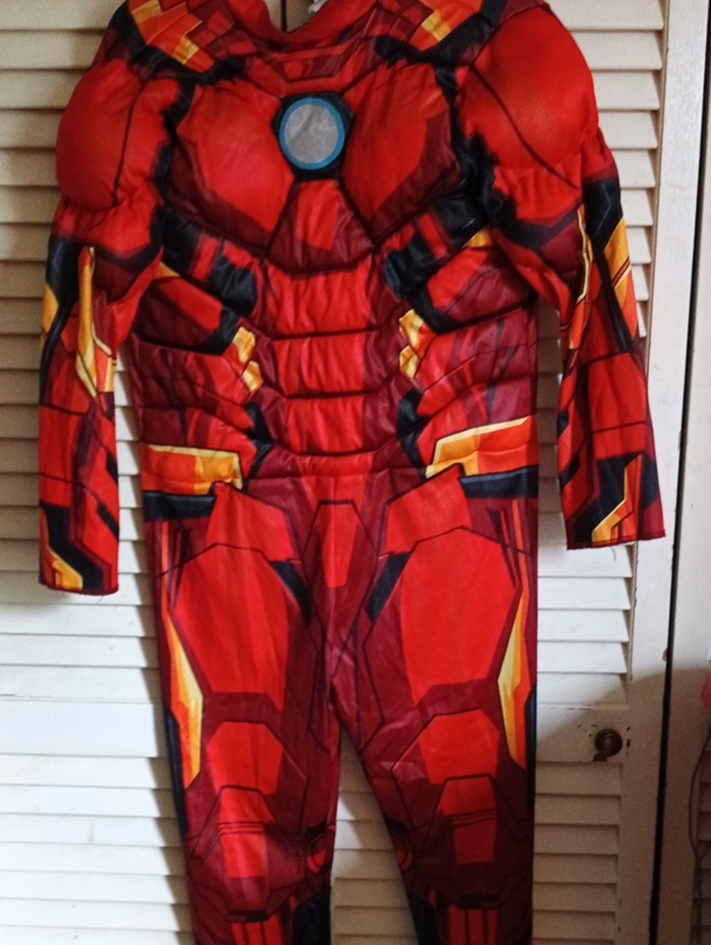 Marvel Red and Gold Iron Man Muscle Costume